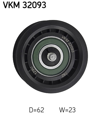 SKF 297155 VKM 32093 - Vezetőgörgő hosszbordásszíjhoz